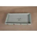 Bandeja madera rectangular azul