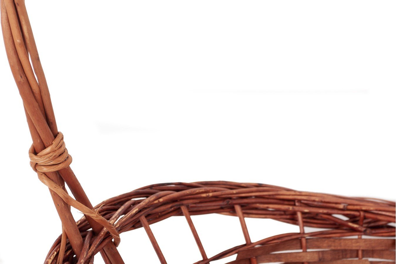 Cesta mimbre Navidad 1 piso color marrón