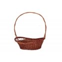 Cesta mimbre Navidad 1 piso color marrón