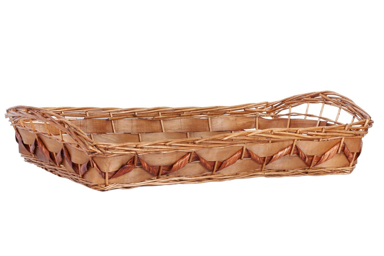 Bandeja mimbre y madera color miel Bandeja mimbre y madera color miel
