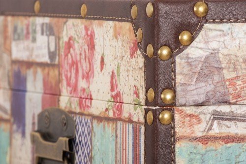 Baúl madera polipiel  - Paris