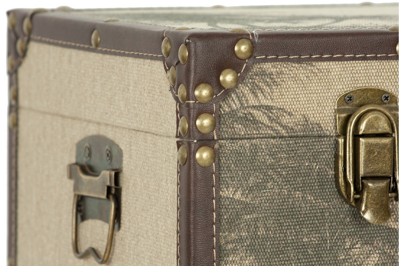 Baul madera y tela Safari, jirafas