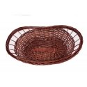 Cesta mimbre de navidad marrón