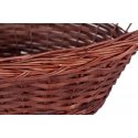 Cesta mimbre de navidad marrón