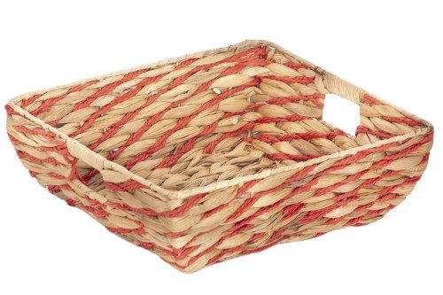 Bandeja de jacinto natural y cuerda