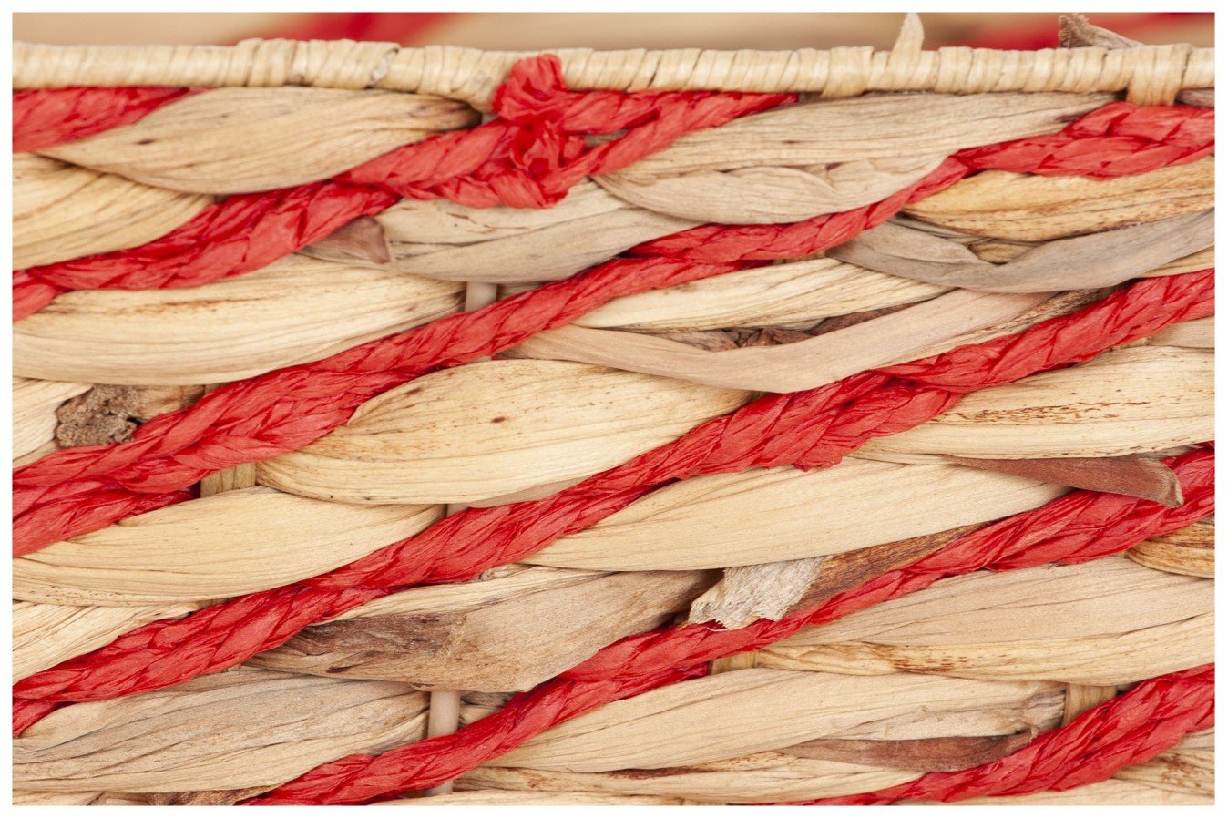 Bandeja de jacinto natural y cuerda Bandeja de jacinto natural y cuerda