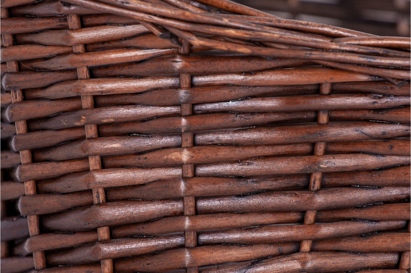 Cesta mimbre navidad color marrón