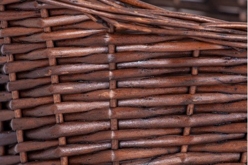 Cesta mimbre navidad color marrón